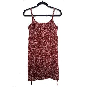 90's Red Floral Mini Dress